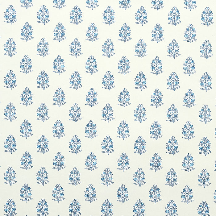 Schumacher Aditi Blue Wallpaper 5011930