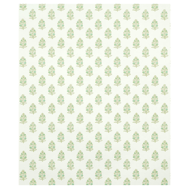 Schumacher Aditi Green Wallpaper 5011931