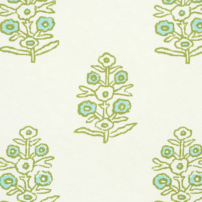 Schumacher Aditi Green Wallpaper 5011931