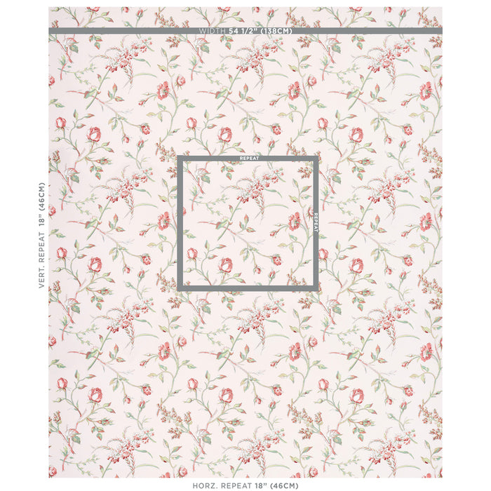 Schumacher Beluze Blush Wallpaper 5011981