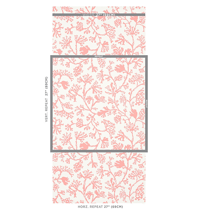 Schumacher Anthoza Coral Wallpaper 5012132