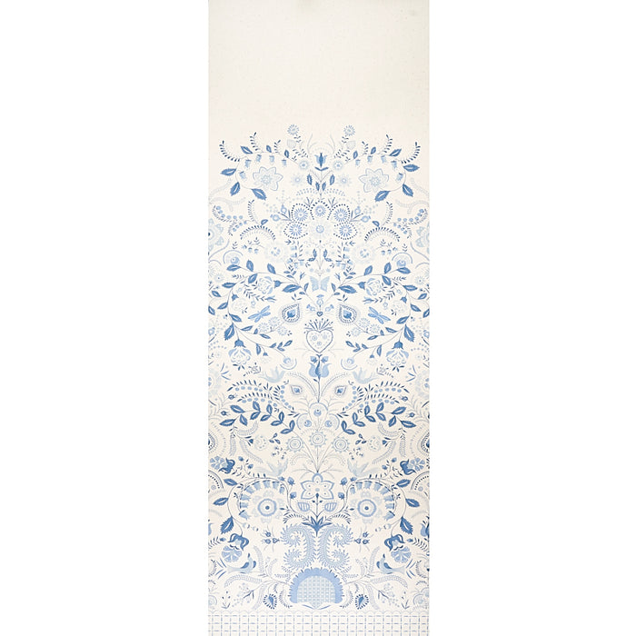 Schumacher Orla Panel Blue Wallpaper 5012151