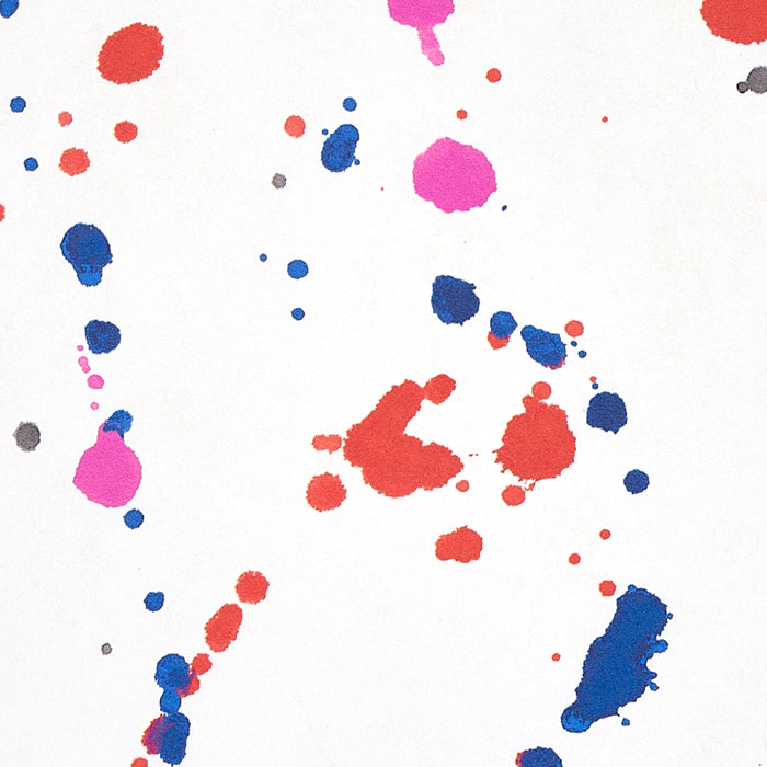 Schumacher Ink Splash Red & Blue Wallpaper 5012180