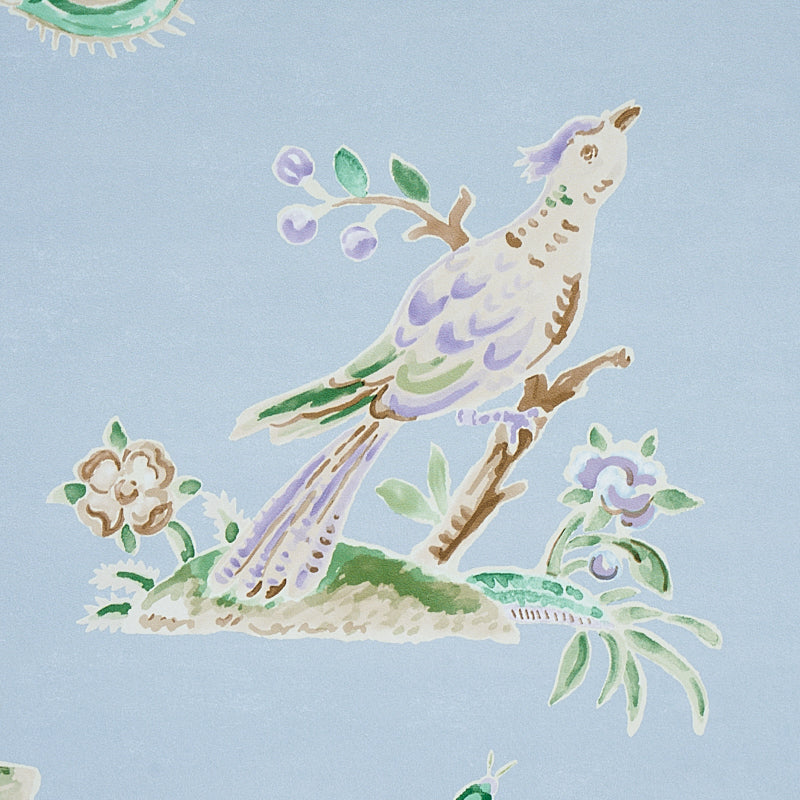 Schumacher Magical Menagerie Sky Wallpaper 5012210