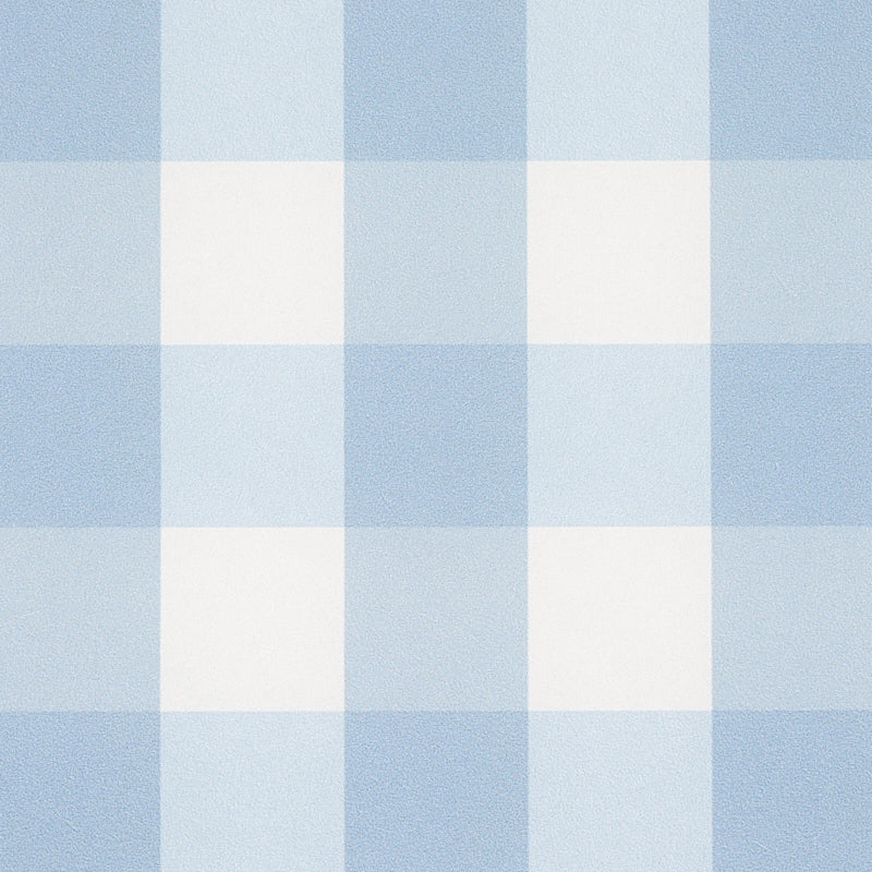 Schumacher Willa Check Chambray Wallpaper 5012360