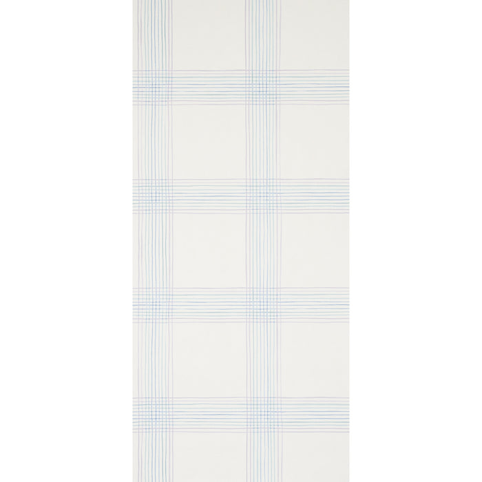 Schumacher Minerva Plaid Hyacinth Wallpaper 5012371