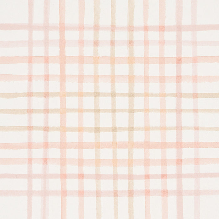 Schumacher Minerva Plaid Pink Wallpaper 5012372