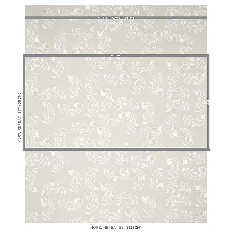 Schumacher Quansoo Ivory On Neutral Wallpaper 5012401