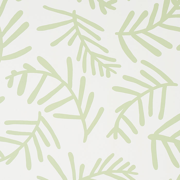 Schumacher Tiah Cove Sage Leaf Wallpaper 5012450