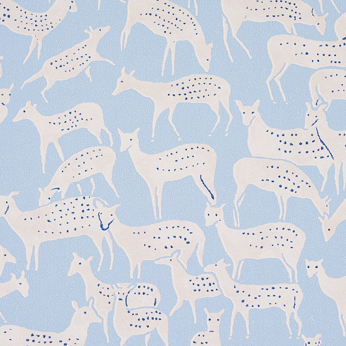 Schumacher Fauna Slate Blue Wallpaper 5012490