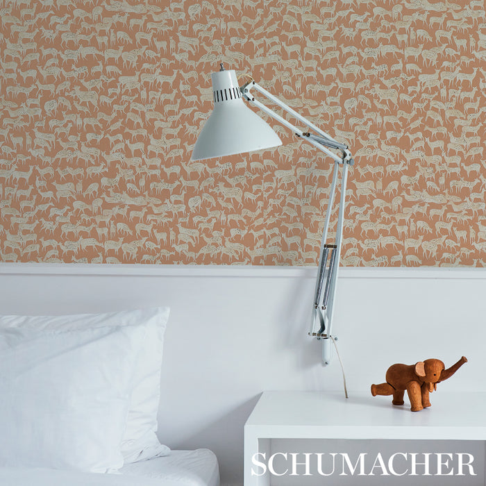 Schumacher Fauna Fawn Wallpaper 5012492