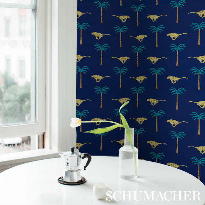 Schumacher A Wild Desert Dream Midnight Wallpaper Sample 5012542