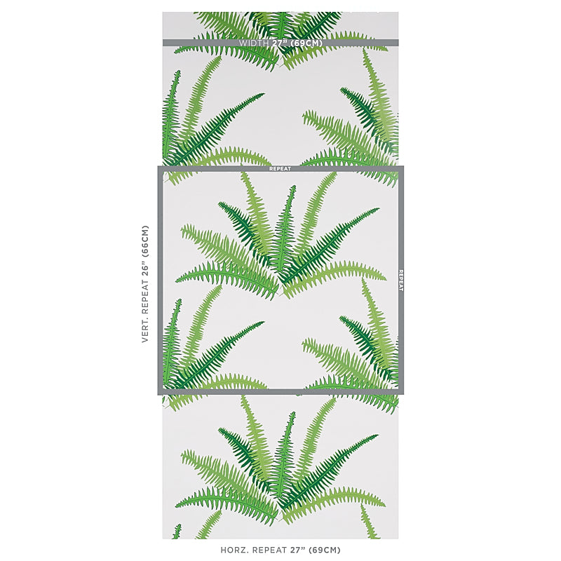 Schumacher Canyon Ferns Jungle Wallpaper 5012621