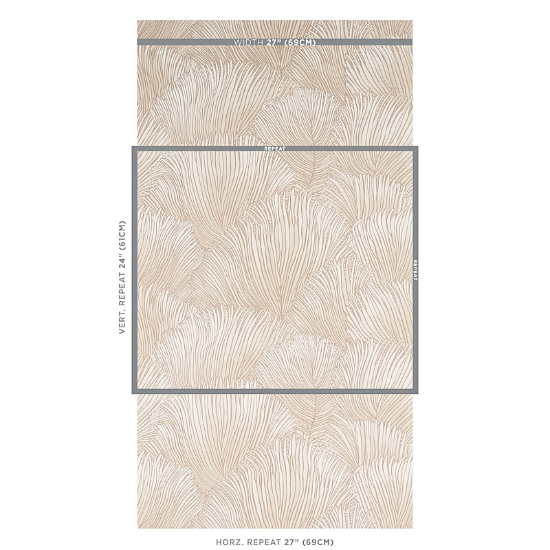 Schumacher Fondale Ivory Wallpaper 5012650