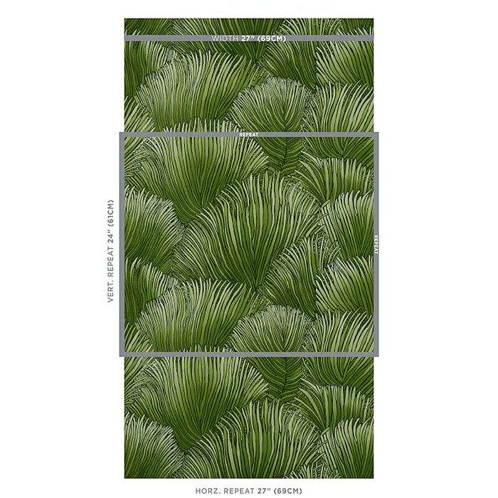 Schumacher Fondale Green Wallpaper 5012652