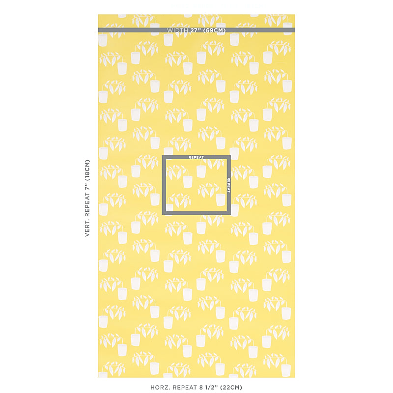 Schumacher Reaching Out Lemonade Wallpaper 5012711