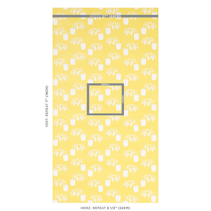 Schumacher Reaching Out Lemonade Wallpaper 5012711