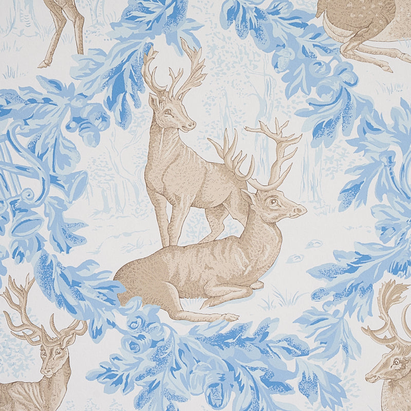 Schumacher Woburn Meadow Ice Wallpaper 5012730