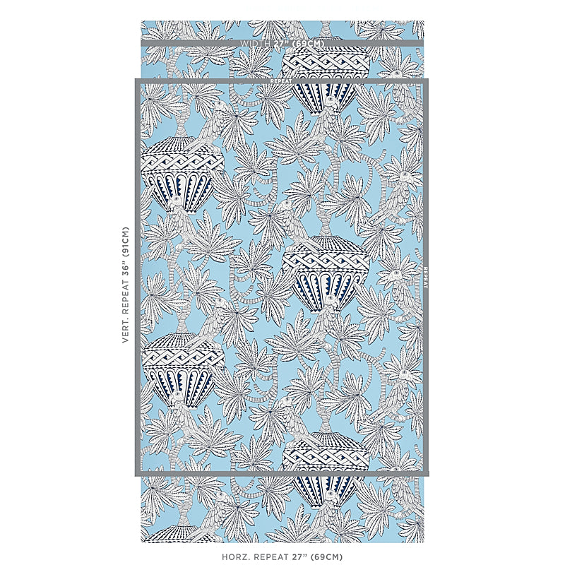 Schumacher Santarem Sky Wallpaper 5012820