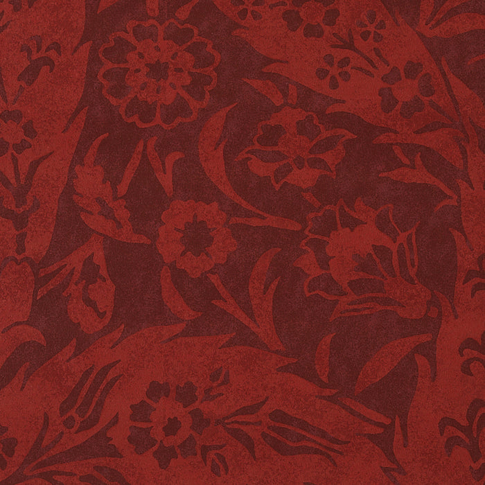 Schumacher Saz Paisley Burgundy Wallpaper 5012902