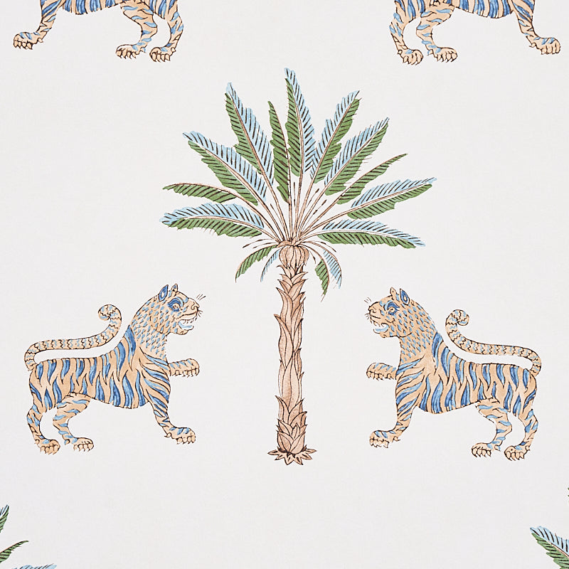 Schumacher Tiger Palm Delft Wallpaper 5012921