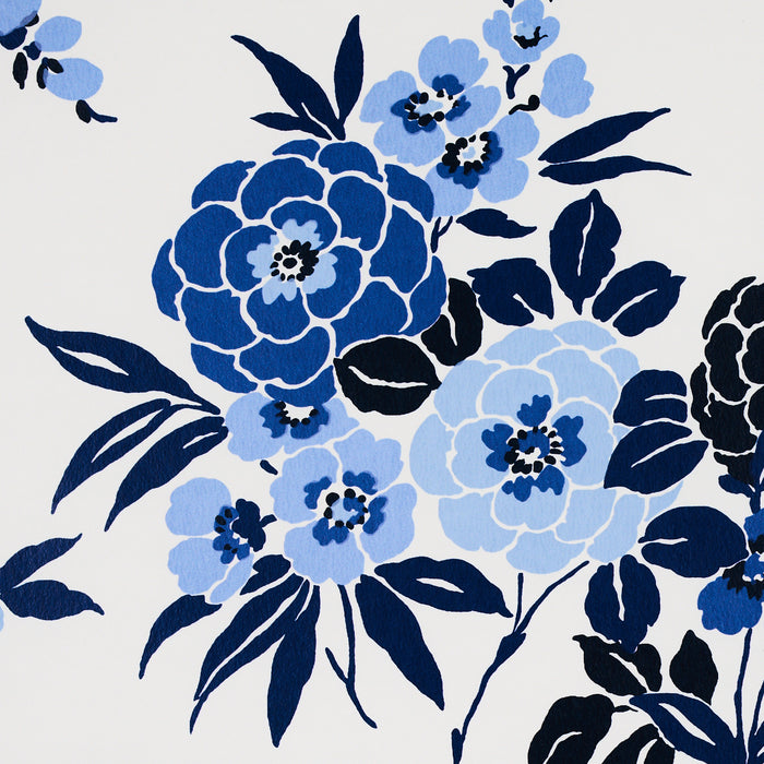 Schumacher Valentina Floral Blues Wallpaper 5013130