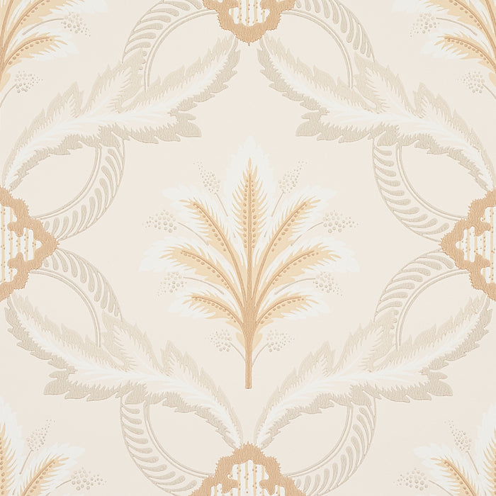 Schumacher Front Waltz Grey & Gold Wallpaper 5013151