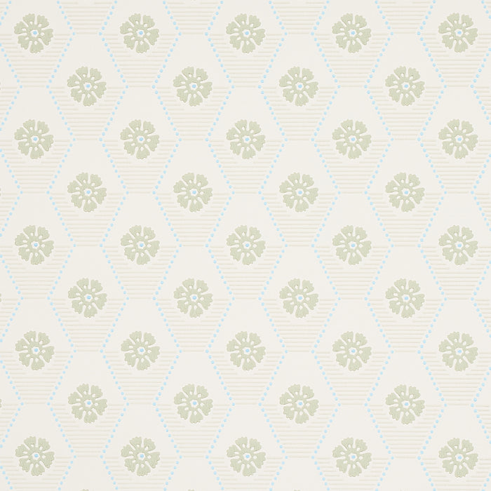 Schumacher Hive Bloom Sage Wallpaper 5013160