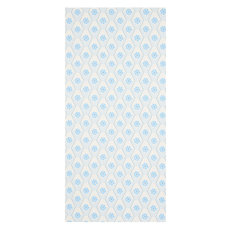 Schumacher Hive Bloom Blues Wallpaper 5013161