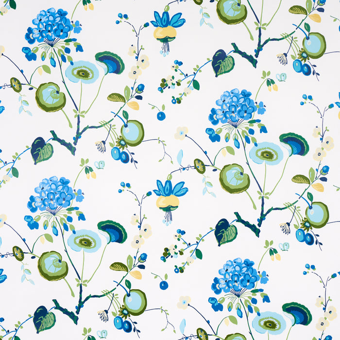 Schumacher Vasily Green & Blue Wallpaper 5013210