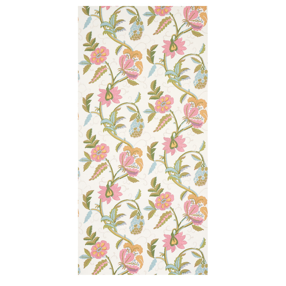 Schumacher Indali Pink & Leaf Wallpaper 5013241