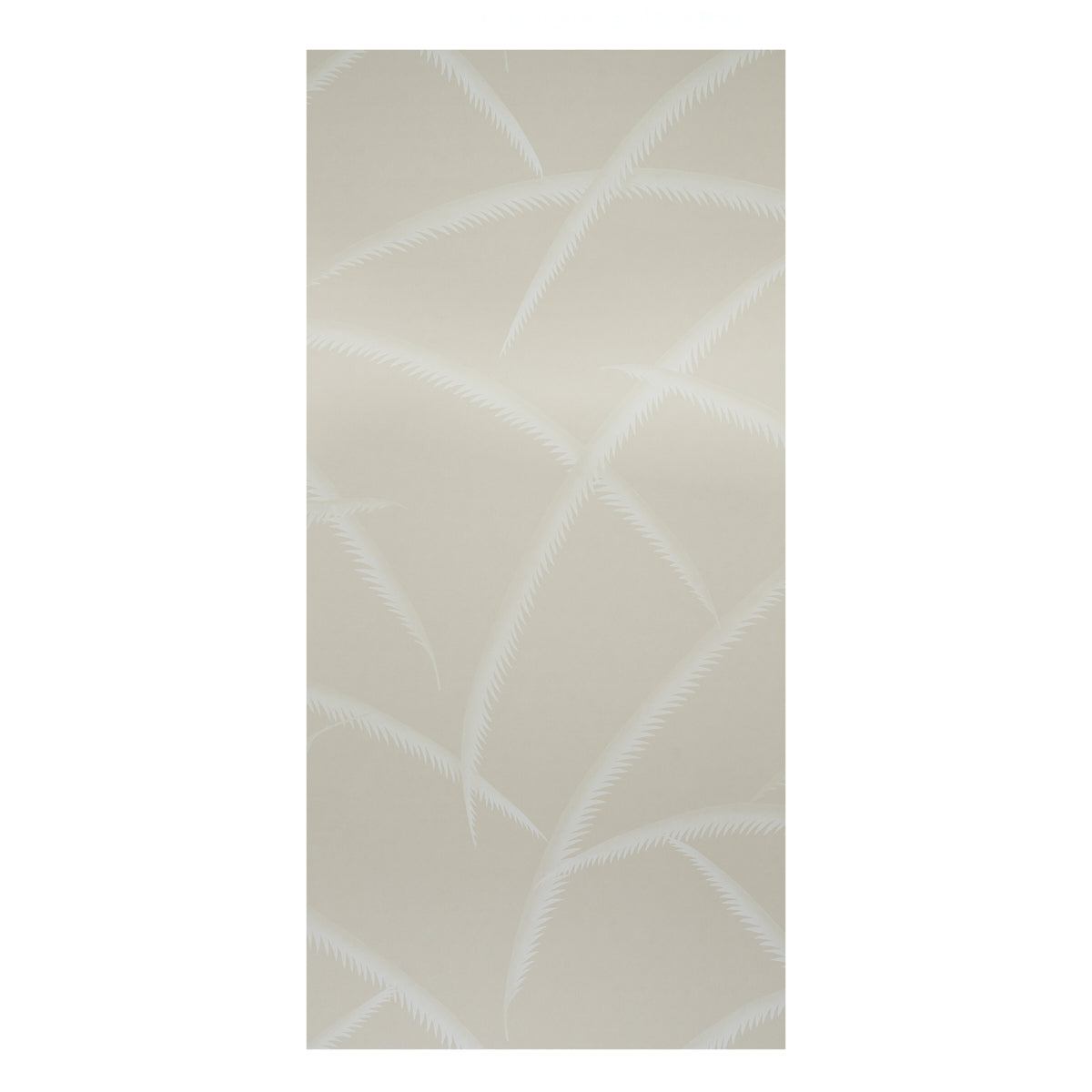 Schumacher Deco Palms Ivory On Natural Wallpaper 5013303