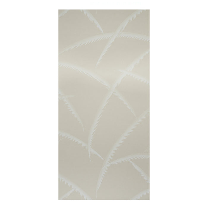 Schumacher Deco Palms Ivory On Natural Wallpaper 5013303