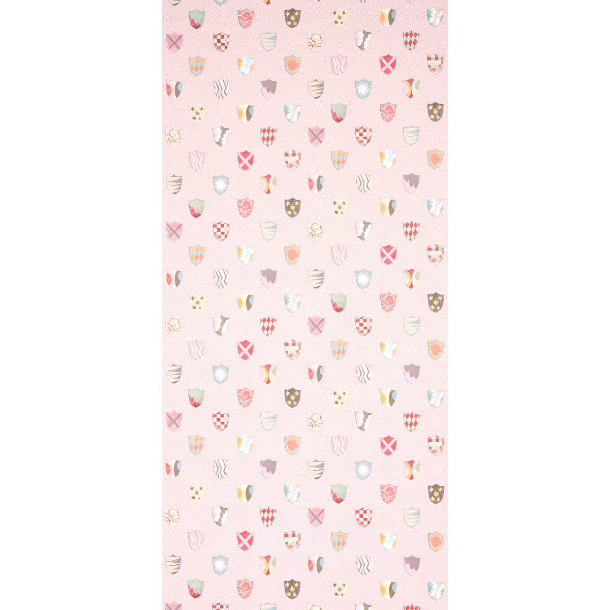 Schumacher Heraldic Pink Wallpaper 5013492