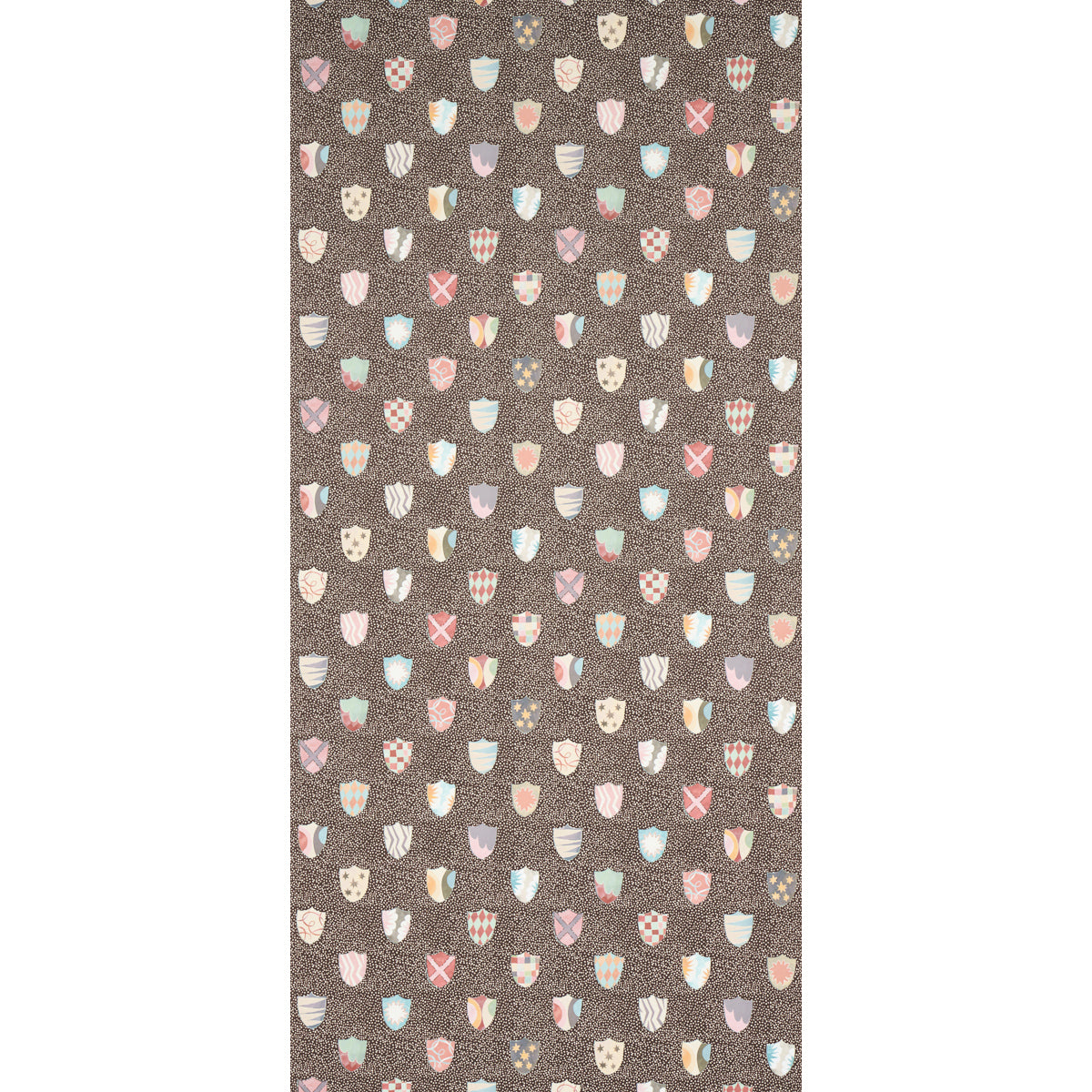 Schumacher Heraldic Brown Wallpaper 5013493