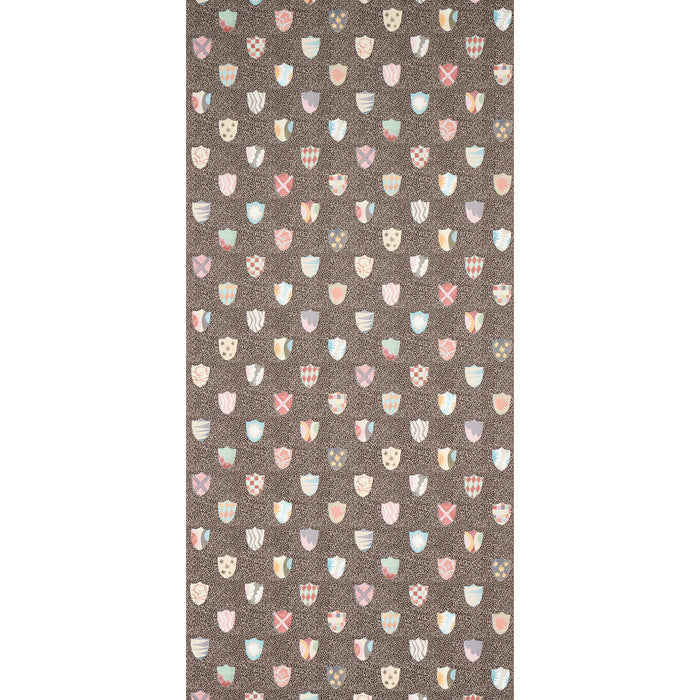 Schumacher Heraldic Brown Wallpaper 5013493