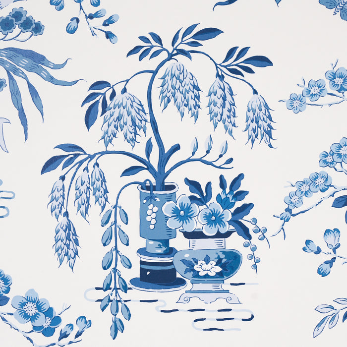 Schumacher Ming Vase Porcelain Wallpaper 5013580