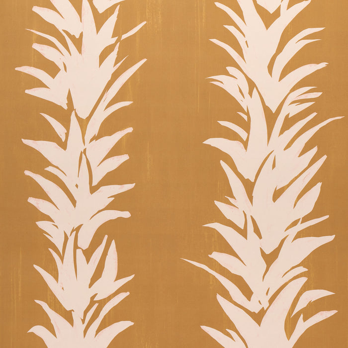 Schumacher White Lotus Deep Yellow Wallpaper 5013662