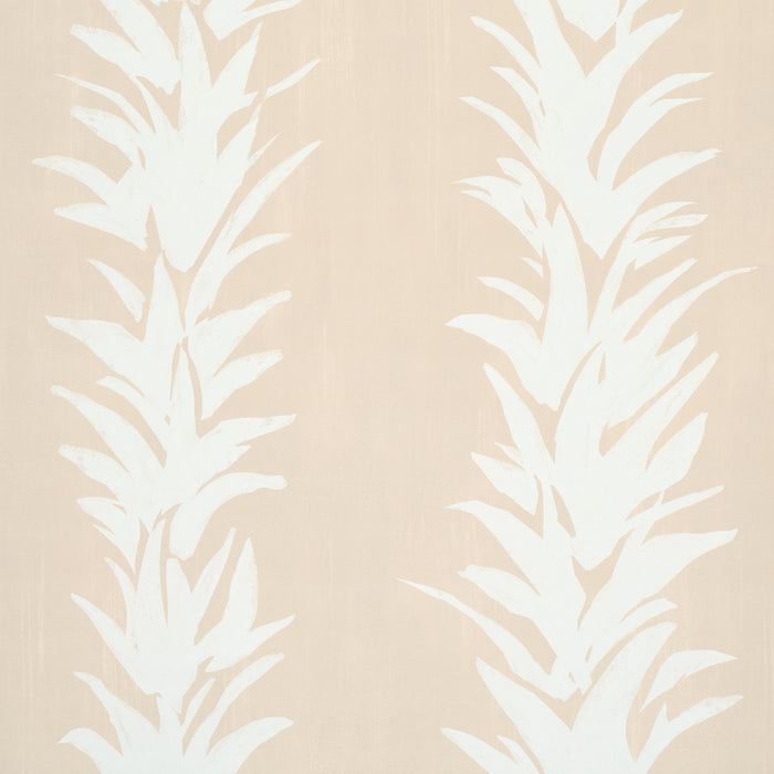 Schumacher White Lotus Sand Wallpaper 5013663