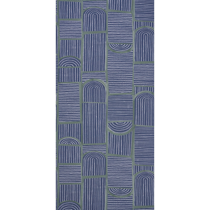 Schumacher Bloomsbury Deep Navy Wallpaper 5013683