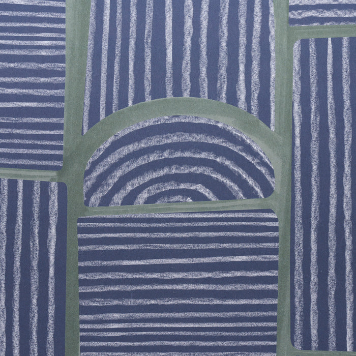 Schumacher Bloomsbury Deep Navy Wallpaper 5013683