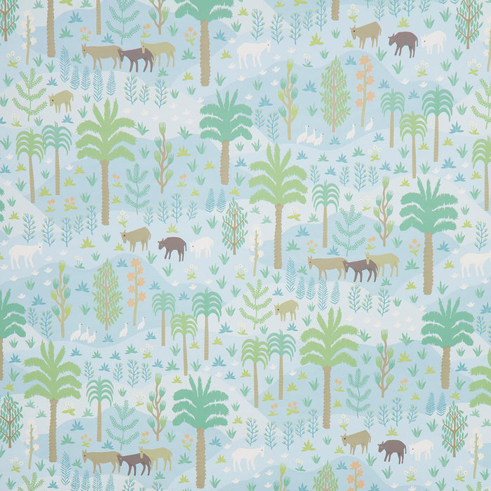 Schumacher Las Colinas Blue Wallpaper 5013981