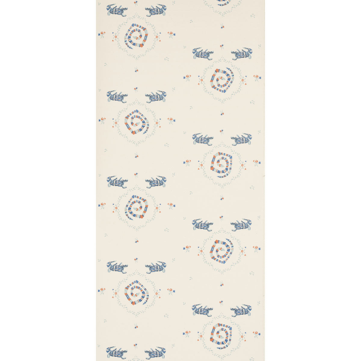 Schumacher Reptilia Warm Blue Wallpaper 5014191