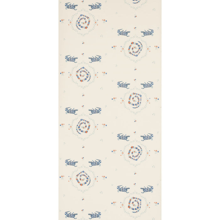 Schumacher Reptilia Warm Blue Wallpaper 5014191