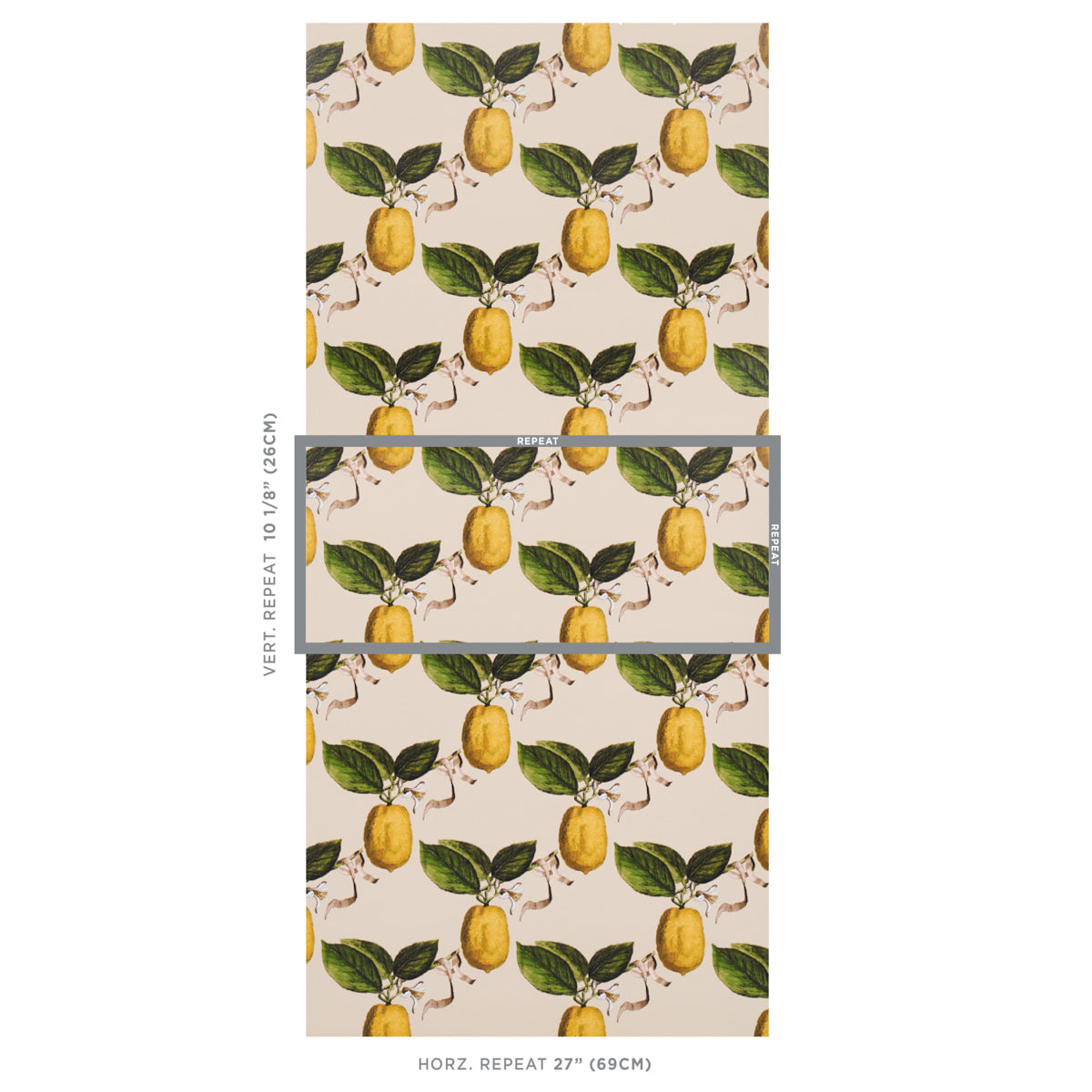 Schumacher Le Citron Natural Wallpaper 5014282.0