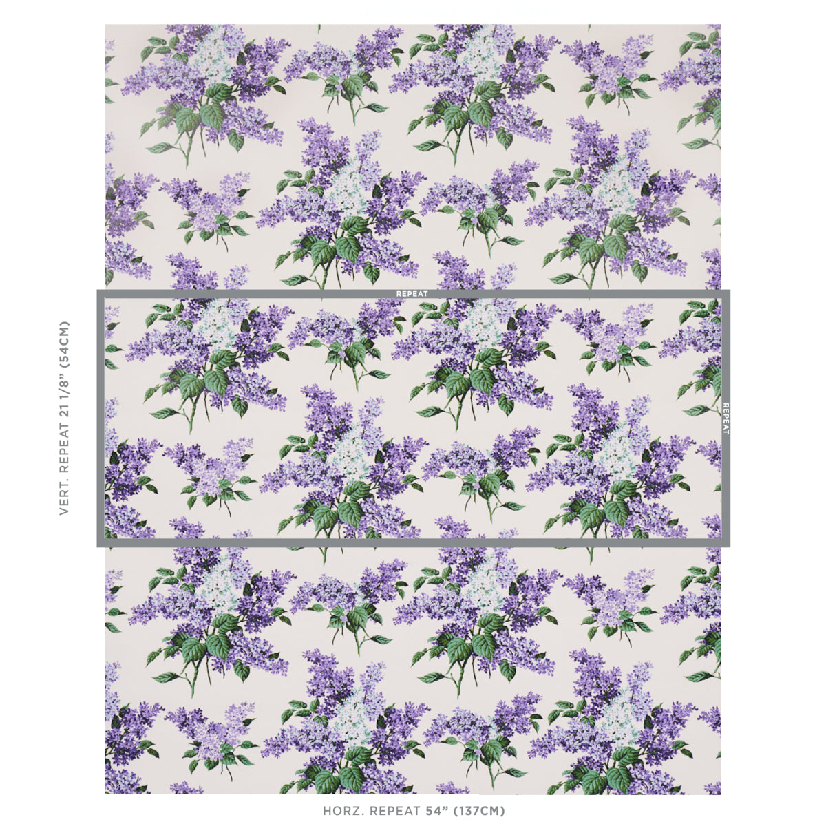 Schumacher Proust's Lilacs Purple Wallpaper 5014310.0