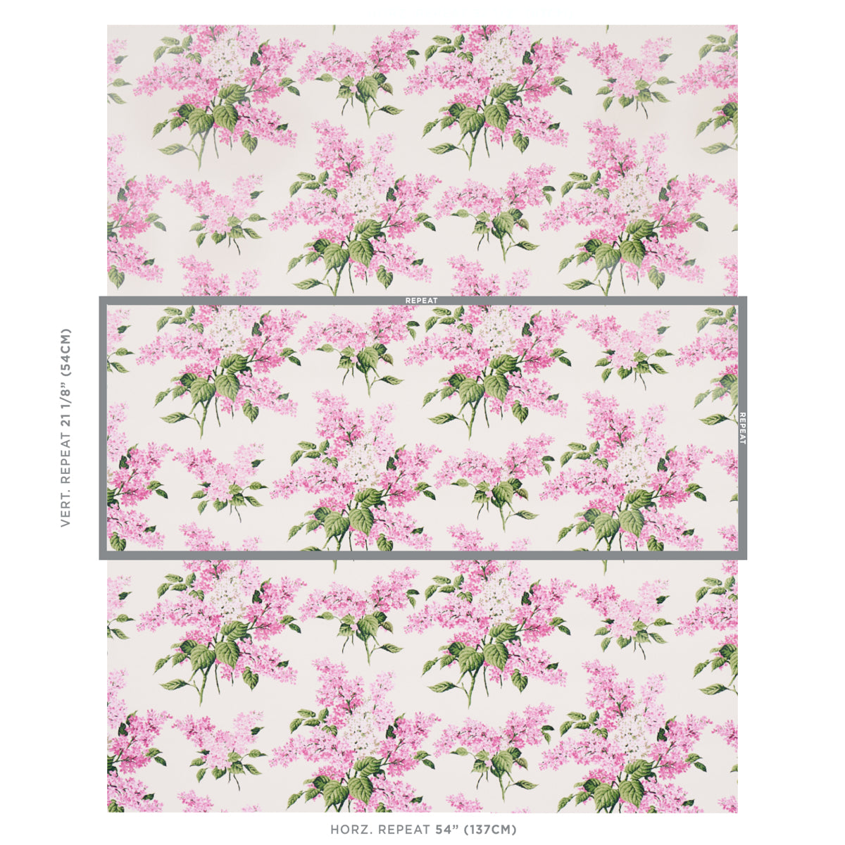 Schumacher Proust's Lilacs Pink Wallpaper 5014312.0