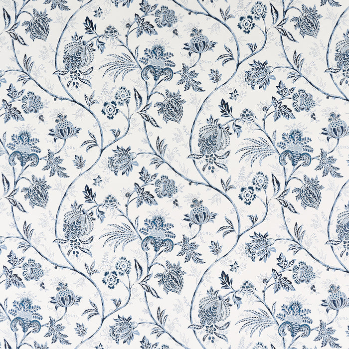 Schumacher Chinoiserie Vine Cobalt Wallpaper 5014350