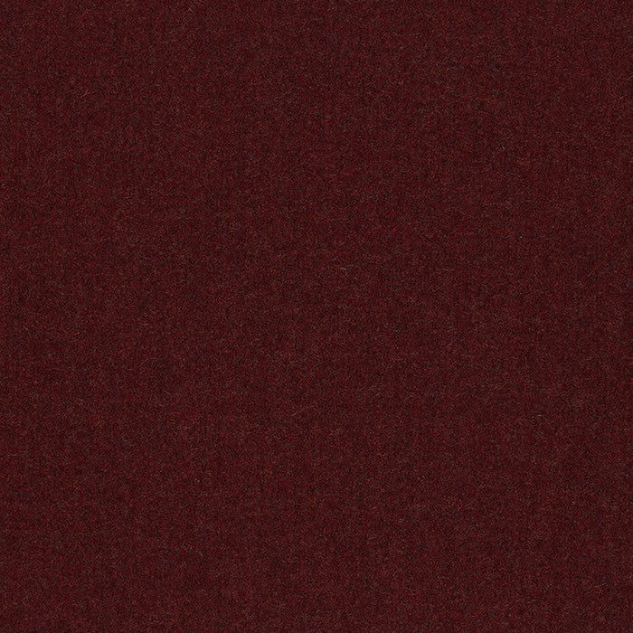 Schumacher Jermyn Solid Flannel Maroon Fabric Sample 50315