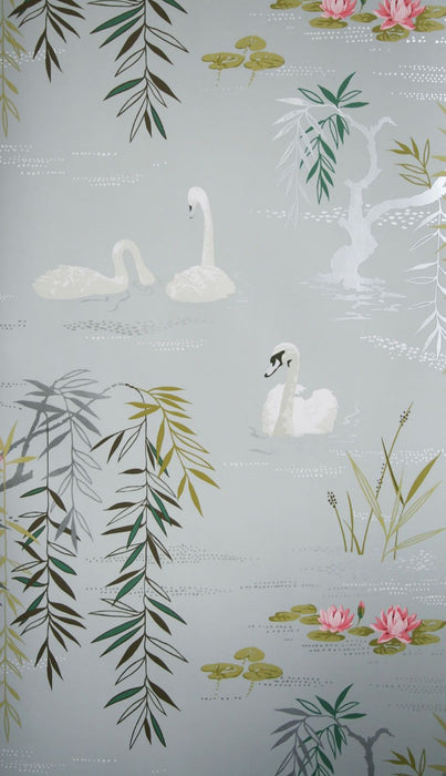 Nina Campbell Swan Lake 01 Wallpaper NCW4020-01